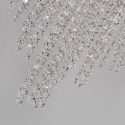 モダンコンテンポラリークリスタルミニスタイル電気メッキメタルフラッシュマウント