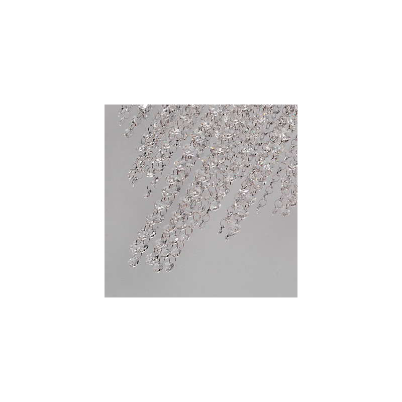 モダンコンテンポラリークリスタルミニスタイル電気メッキメタルフラッシュマウント