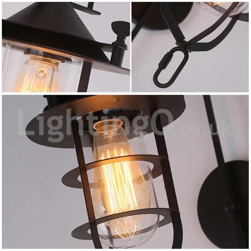 レトロ ドック ウォールランプ ブラック ワーフ ウォールライト ドック 燭台 レストラン リビングルーム カフェ バー 衣料品店