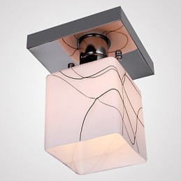 モダンで現代的なミニスタイルの電気メッキメタルフラッシュマウント