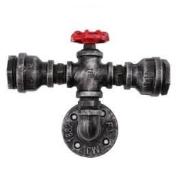 ヴィンテージ レトロ 水道管 インダストリアル 燭台 ウォールランプ