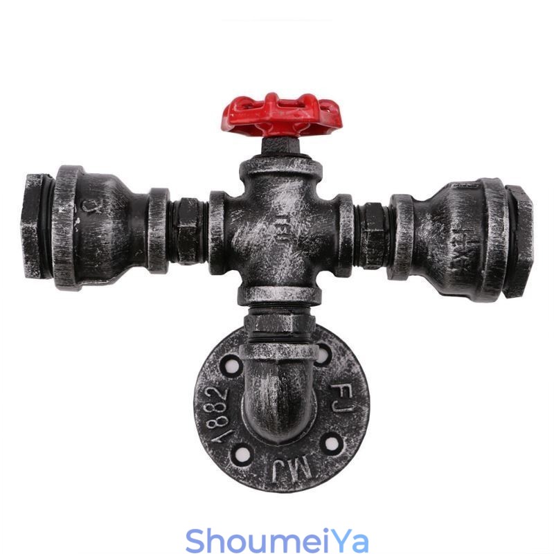 ヴィンテージ レトロ 水道管 インダストリアル 燭台 ウォールランプ