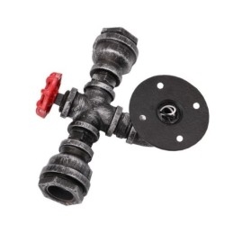 ヴィンテージ レトロ 水道管 インダストリアル 燭台 ウォールランプ