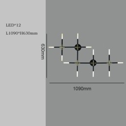 壁ライト スプライシング ウォームホワイト クリエイティブ 壁取り付け用燭台 DIY コンビネーションランプ