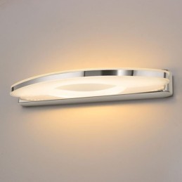 モダンなミラー照明壁取り付け用燭台バスルーム照明ステンレススチール