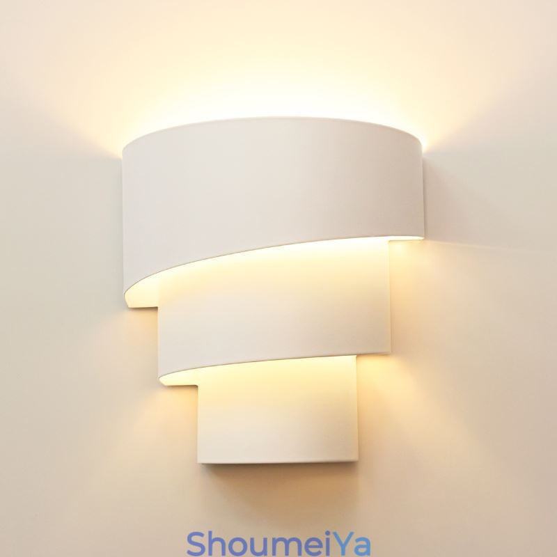 モダンミニマリストウォールランプスパイラルケーキ燭台ライトベッドサイド