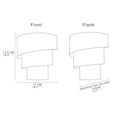 モダンミニマリストウォールランプスパイラルケーキ燭台ライトベッドサイド