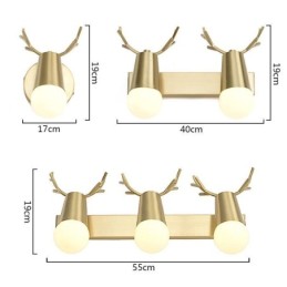 北欧真鍮製ウォールランプ ミラーフロントライト