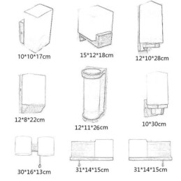 北欧風木製ウォールランプ ガラスランプシェード 壁取り付け用ライト
