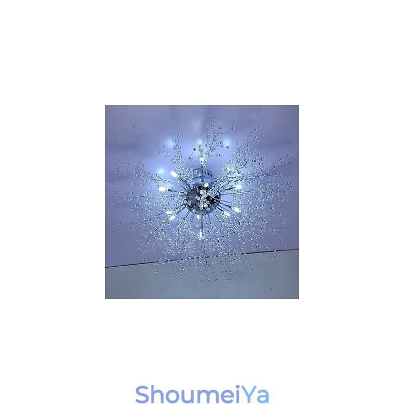 モダン 花火グローブ AcrChrome メタル フラッシュマウント GDNS