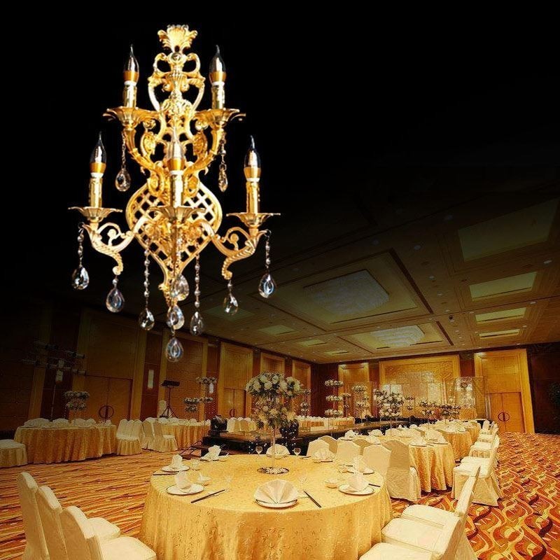 ヨーロピアンウォールランプ 豪華な壁取り付け用燭台 クリスタルドロップランプ ベッドサイド照明