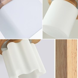 フラッシュマウントミニスタイルモダンコンテンポラリーウッド