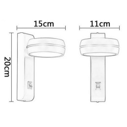 回転式ウォールランプ モダン ミニマリスト 壁取り付け用ライト