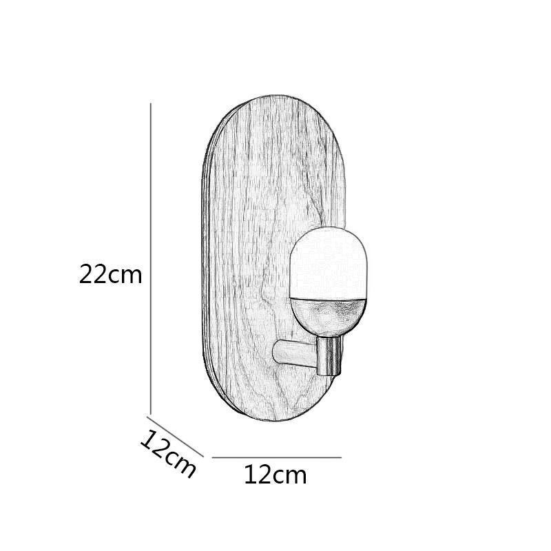 装飾壁木製ランプ 玄関通路ライト 北欧ベッドサイドウォールライト