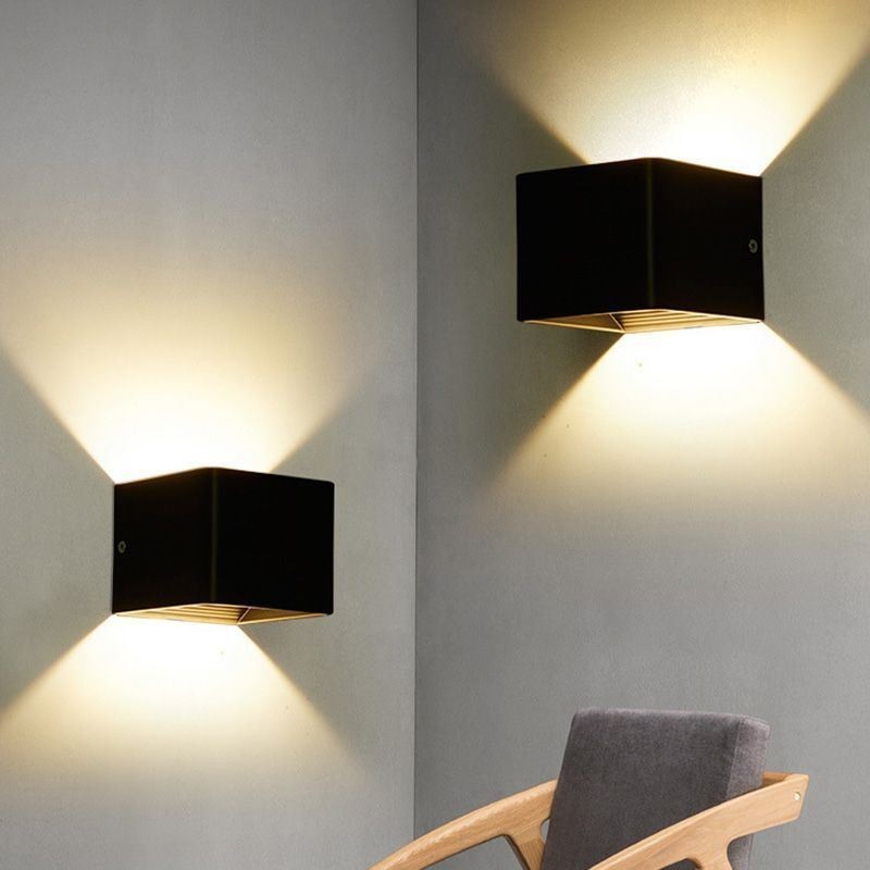 ウォールランプ アルミ バルコニー 表面取り付け キューブ ポーチライト