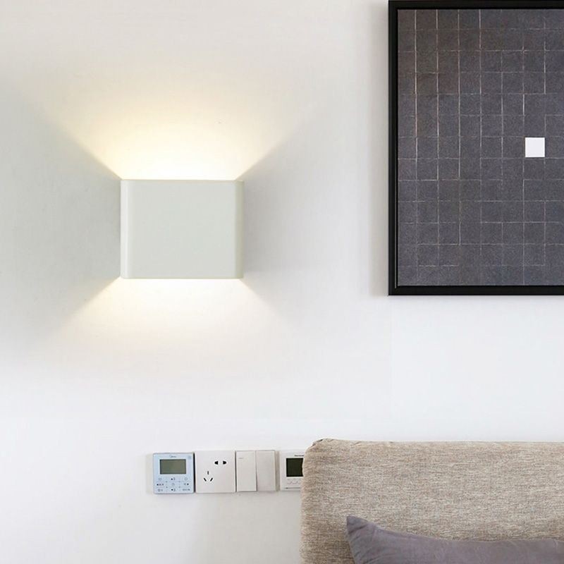 ウォールランプ アルミ バルコニー 表面取り付け キューブ ポーチライト