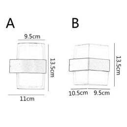 アクリルミニマリストウォールライト防水ウォールランプパティオ