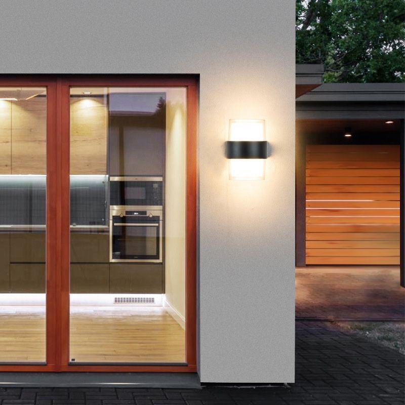 アクリルミニマリストウォールライト防水ウォールランプパティオ