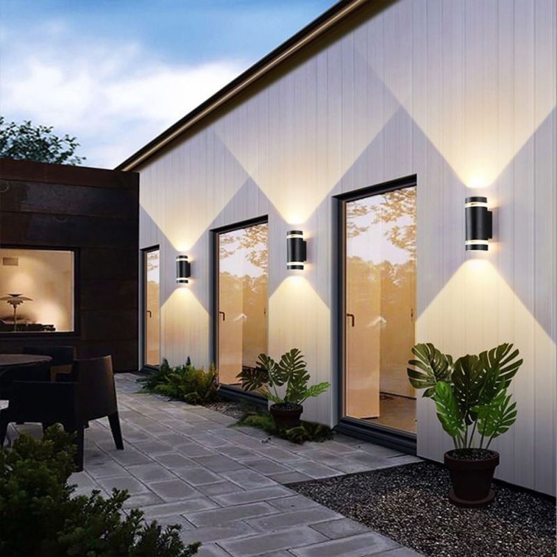 ウォールライト 防水 アップダウン アルミ ダブルヘッド ウォールランプ