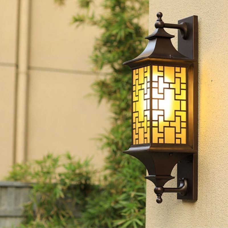 中国製屋外壁取り付け用燭台防水窓グリル壁ランプ