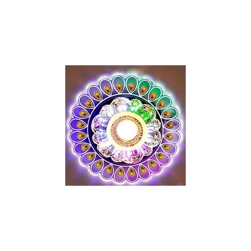 クリスタル天井ランプ スポットライト SMD 3W クリエイティブランプ チューブライト カラフルカラー ドームライト