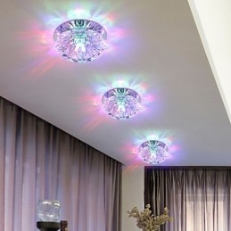 クリスタル天井ランプ スポットライト SMD 3W クリエイティブランプ チューブライト カラフルカラー ドームライト
