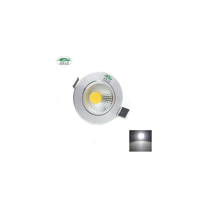 4PCS Zweihnder 3W 300Lm COB 天井ランプ ダウンライト 温白色光