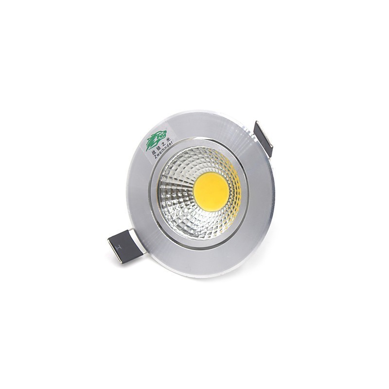 4PCS Zweihnder 3W 300Lm COB 天井ランプ ダウンライト 温白色光