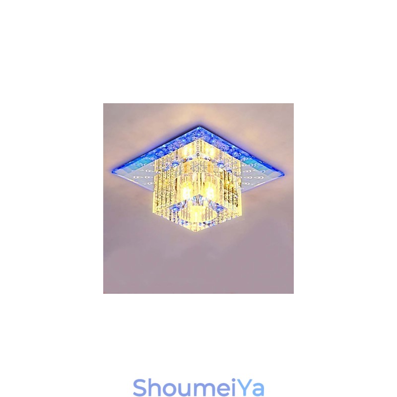 ミニクリスタル天井ランプスポットライト SMD 3W クリエイティブランプチューブライト カラフルなカラー スクエアドームライト