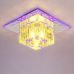 ミニクリスタル天井ランプスポットライト SMD 3W クリエイティブランプチューブライト カラフルなカラー スクエアドームライト