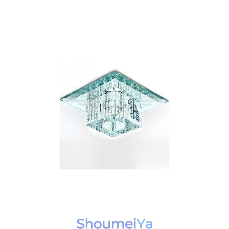 ミニクリスタル天井ランプスポットライト SMD 3W クリエイティブランプチューブライト カラフルなカラー スクエアドームライト