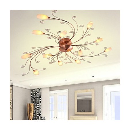 芸術的なアルミ製フラッシュマウントライト（12 個のライト付き）