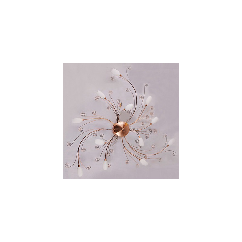 芸術的なアルミ製フラッシュマウントライト（12 個のライト付き）