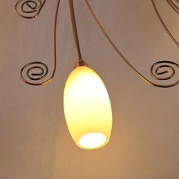 芸術的なアルミ製フラッシュマウントライト（12 個のライト付き）