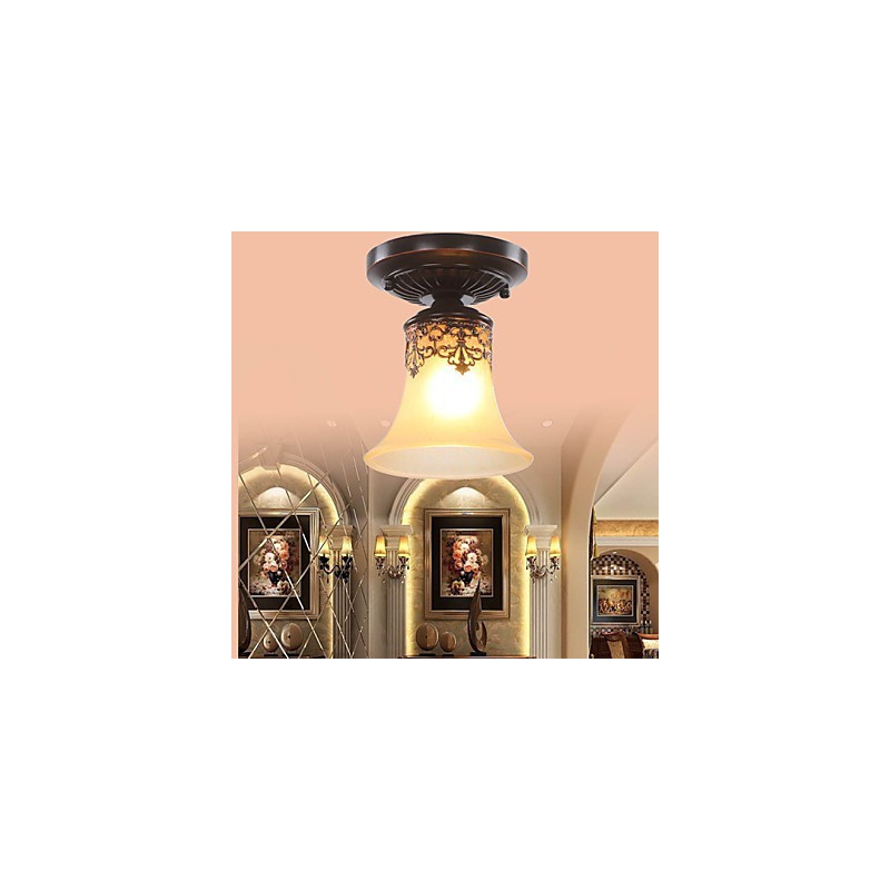 ヨーロッパ風 田舎風 クラシック 吸収ドームライトランプ