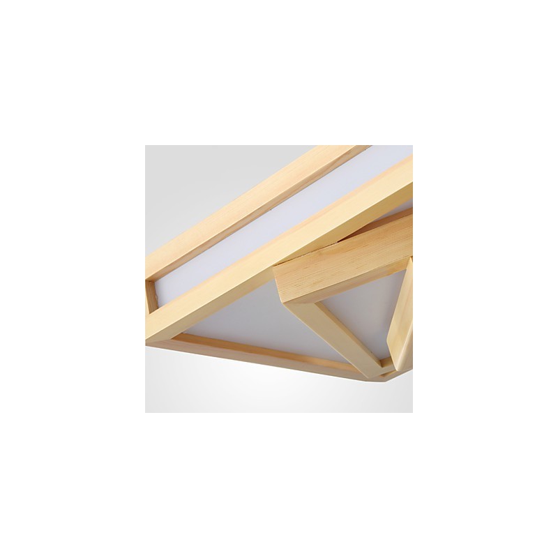 モダンコンテンポラリーミニスタイル絵画木製竹フラッシュマウント