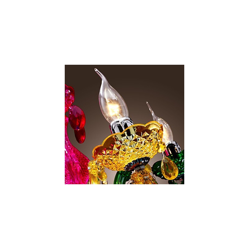 伝統的なクラシッククリスタルクロームアクリルシャンデリア