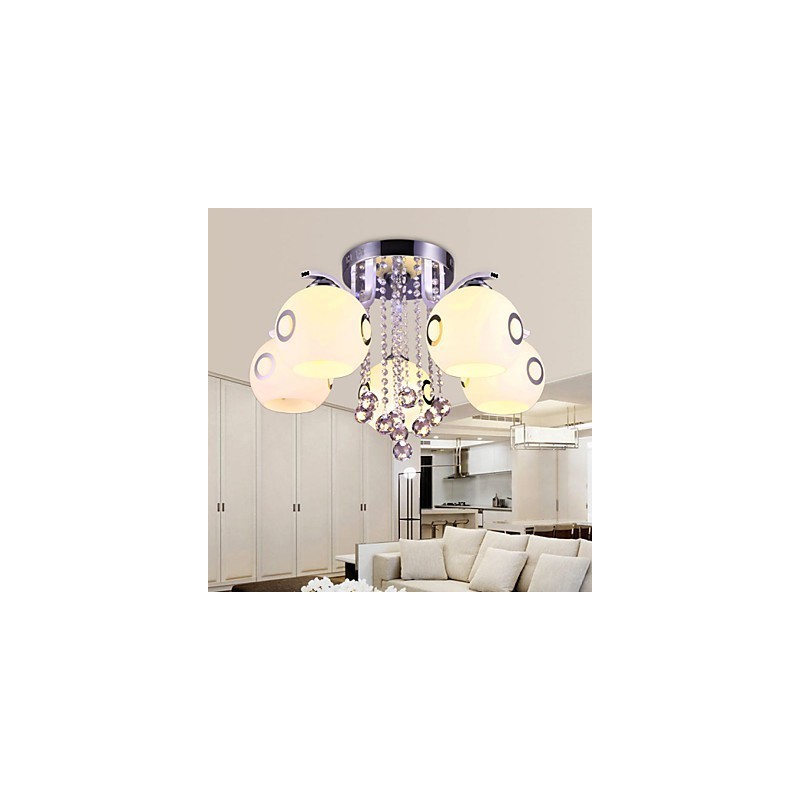 フラッシュマウントクリスタルモダンコンテンポラリーガラス