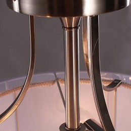 モダンなアクリル製フラッシュマウント、3つのライト付きシリンダーデザイン