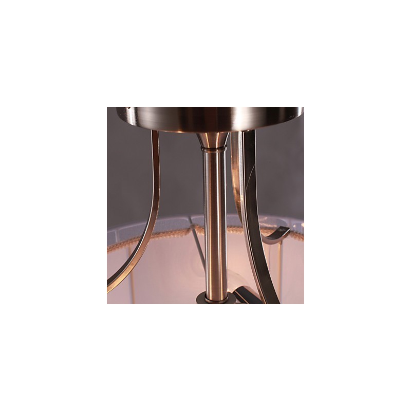 モダンなアクリル製フラッシュマウント、3つのライト付きシリンダーデザイン