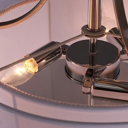 モダンなアクリル製フラッシュマウント、3つのライト付きシリンダーデザイン