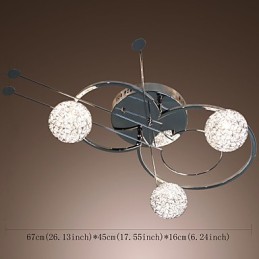 モダンコンテンポラリー電気メッキフラッシュマウント