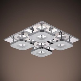 アクリル フラッシュマウント 4 ライト モダン アクリル 電気メッキ ステンレススチール