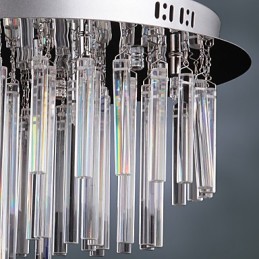 12 個のライトを備えたモダンなクリスタル シャンデリア