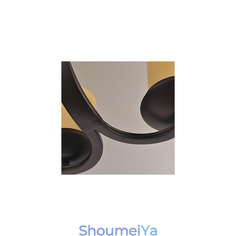 伝統的なクラシックなレトロミニスタイルのペイントメタルシャンデリア