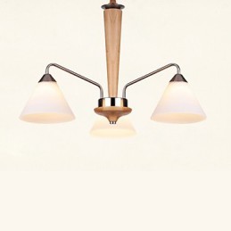 ヴィンテージ ミニスタイル ペインティング 木製 竹 フラッシュマウント