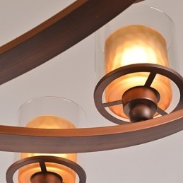 伝統的なクラシックなレトロミニスタイルのペイントメタルシャンデリア