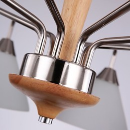 ヴィンテージ ミニスタイル ペインティング 木製 竹 フラッシュマウント