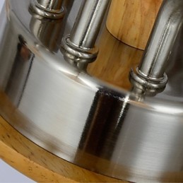 ヴィンテージ ミニスタイル ペインティング 木製 竹 フラッシュマウント