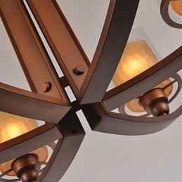 伝統的なクラシックなレトロミニスタイルのペイントメタルシャンデリア